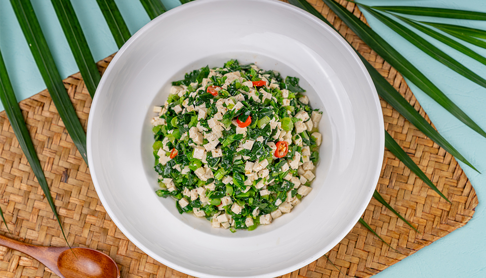 板藍根青菜嗆豆腐